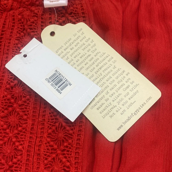 Band of gypsies off the shoulder orange top - Picture 3 of 6